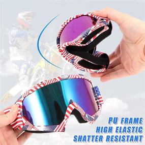 img 1 attached to Enhanced Dustproof and Windproof Motorcycle Goggles: Ideal for Dirt Biking, UTVs, ATVs, and Motocross