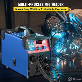 img 3 attached to 🔥 VEVOR MIG Welder Machine: 130A 3 in 1 MMA/MIG/LIFT TIG Combo Welding Equipment with IGBT Inverter, Portable MIG-130 Welder Gun and 1 KG Welding Wire