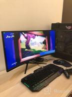img 1 attached to 🎮 Fiodio AF11F Curved Gaming Monitor with Speakers, 100Hz and Adaptive Sync - HD Quality review by Bruce Jeffries