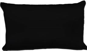 img 4 attached to 🛏️ Black Satin Pillowcase by Spasilk for Hair and Face - King Size