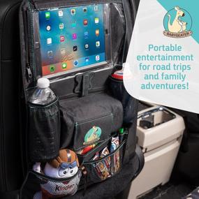 img 3 attached to XL Car Seat Organizer With Tablet Holder For Kids - BABYSEATER