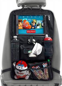 img 4 attached to XL Car Seat Organizer With Tablet Holder For Kids - BABYSEATER