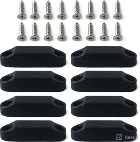 img 3 attached to CALPALMY (4 Pairs) Magnetic Baggage Door Catch and Holder Kit - Black RV Storage Door Latch for Campers and Motor Homes: The Perfect Alternative to Plastic Spring Clips