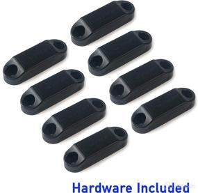 img 4 attached to CALPALMY (4 Pairs) Magnetic Baggage Door Catch and Holder Kit - Black RV Storage Door Latch for Campers and Motor Homes: The Perfect Alternative to Plastic Spring Clips