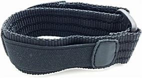 img 1 attached to 🏃 18-20mm Black Nylon Sport Strap with Adjustable Length