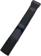 🏃 18-20mm black nylon sport strap with adjustable length logo