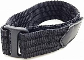 img 2 attached to 🏃 18-20mm Black Nylon Sport Strap with Adjustable Length