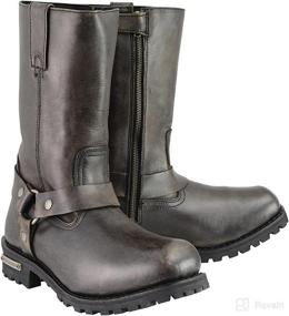 img 4 attached to 👢 Milwaukee Leather MBM9005 Men's Distressed Brown Water-Resistant 11-Inch Square Toe Harness Boots: Durability meets Style