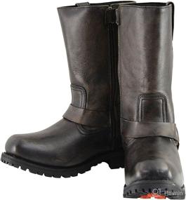 img 1 attached to 👢 Milwaukee Leather MBM9005 Men's Distressed Brown Water-Resistant 11-Inch Square Toe Harness Boots: Durability meets Style