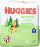 huggies natural care fragrance free baby wipes - 552 wipes, pack of 3 - genuine packaging logo