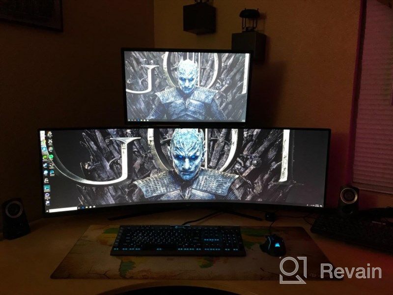 img 1 attached to ASUS XG49VQ Curved Gaming Monitor with FreeSync: 🖥️ 3840X1080P, 144Hz, Height Adjustment, Blue Light Filter and HDMI Support review by Peter Hammon