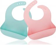 силиконовые детские нагрудники без бисфенола-а с карманом для уловителя еды - socub comfortable waterproof for babies &amp; toddlers логотип