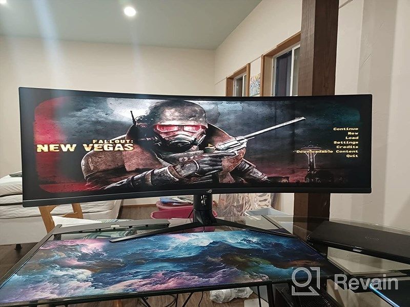 img 1 attached to ASUS XG49VQ Curved Gaming Monitor with FreeSync: 🖥️ 3840X1080P, 144Hz, Height Adjustment, Blue Light Filter and HDMI Support review by Bruce Lucas