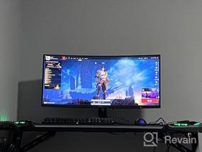 img 6 attached to MSI Optix MAG342CQR Curved Gaming Monitor with 1500R Curvature, Pivot Adjustment, Adaptive Sync, and 3440X1440 HD Resolution