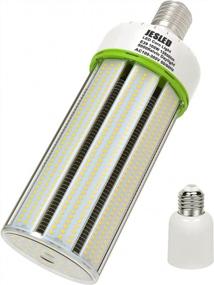 img 4 attached to JESLED 100W LED Corn Cob Light Bulb, 5000K Daylight 13500 Lumen, E26/E39 Mogul Base Replacement Metal Halide HID CFL For Warehouse Workshop Parking Lot Large Area High Bay Lighting