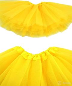 img 1 attached to 👗 BGFKS 5 Layered Tulle Tutu Skirt and Headband Set for Baby Girls 0 to 36 Months: Perfect Toddler's Princess Outfit!