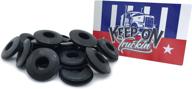 🚛 kcp performance fleet rubber gladhand seals - 10 or 20 pack - genuine rubber - with window sticker & "keep on truckin'" decal (20) логотип