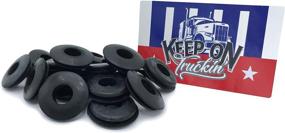 img 3 attached to 🚛 KCP Performance Fleet Rubber Gladhand Seals - 10 or 20 Pack - Genuine Rubber - with Window Sticker & "Keep On Truckin'" Decal (20)