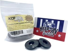 img 1 attached to 🚛 KCP Performance Fleet Rubber Gladhand Seals - 10 or 20 Pack - Genuine Rubber - with Window Sticker & "Keep On Truckin'" Decal (20)