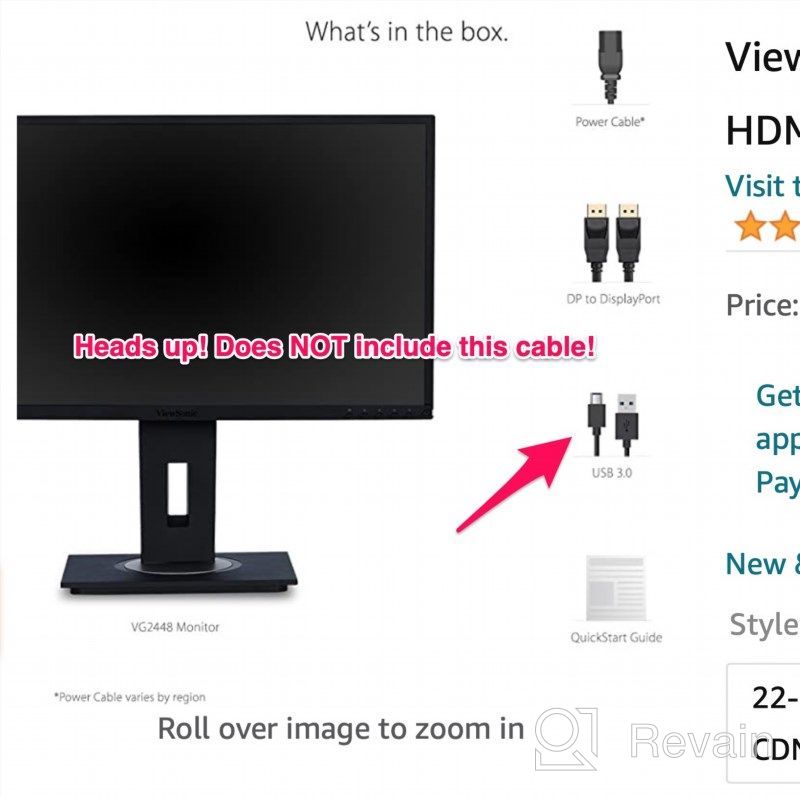 img 1 attached to ViewSonic VG2448: The Ergonomic DisplayPort Monitor with Anti-Glare and Widescreen IPS Technology. review by David Liu