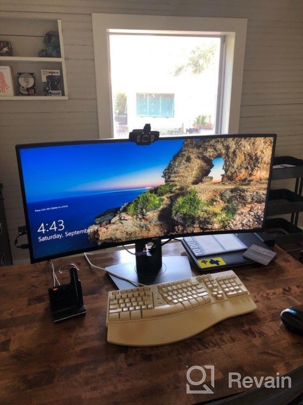 img 1 attached to Enhance Productivity with Dell U3419W Ultrasharp 34 Inch 🖥️ Ultrawide Screen - 3440X1440, 60Hz, USB Hub, Wall Mountable, Height Adjustment review by Matthew Marshburn