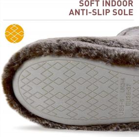 img 1 attached to Fashionable And Cozy: Parlovable Women'S Fuzzy Bootie Slippers With Soft Memory Foam For Winter Comfort And Style!