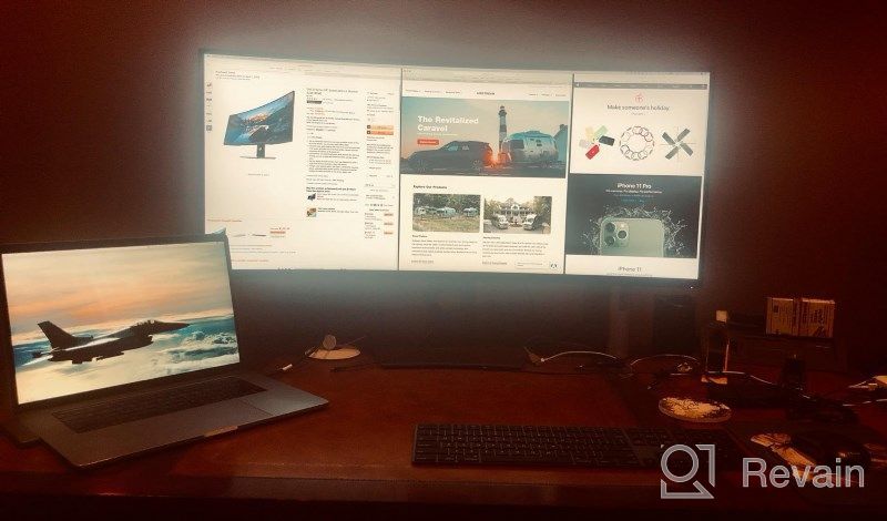 img 1 attached to 💻 Dell U3818DW QHD Ultrawide Gaming Monitor with LED Lit Screen, 3840X1600P Resolution review by Chris Kotun