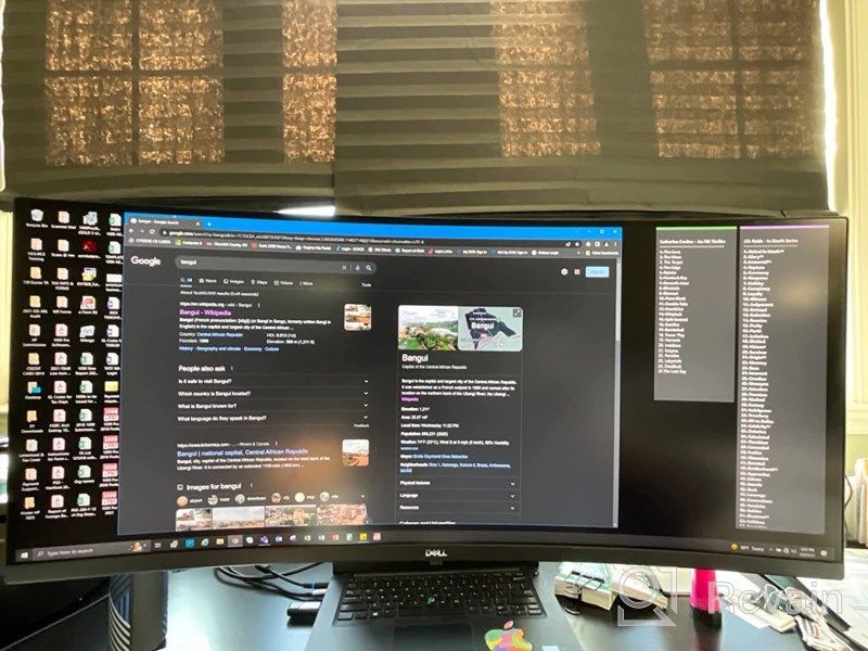 img 1 attached to 🖥️ Dell 34" Curved Monitor with 3440X1440 Resolution, Anti-Glare Screen, Tilt Adjustment, and Flicker-Free Technology review by Taaztmara Park