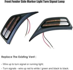 img 1 attached to XBEEK LED Front Fender Side Marker Light Turn Signal Lamp Compatible With Jeep 2018-2022 Wrangler JL JLU And 2020-2022 Gladiator JT Truck
