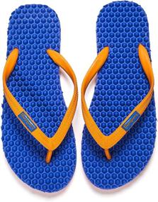 img 1 attached to 👣 Revitalizing Massage Flip Flops for Men - Unparalleled Comfort and Health Benefits: Pain Relief, Enhanced Circulation, Energy Boost. Relaxing Acupressure, Plantar Fasciitis Relief, and Recovery Sandals with Anti-Slip Sole