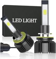 обновите свои фары с помощью светодиодных ламп leadtops 881 h27 880 - 11800 люмен, высокотехнологичный чип csp, белый цвет 6000k, водонепроницаемый ip68, регулируемый луч (2 шт.) логотип