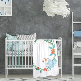 img 2 attached to Baby Monthly Milestone Blanket Girl Kids' Home Store best: Nursery Bedding