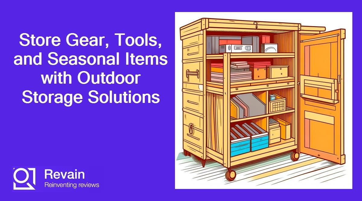 Store Gear, Tools, and Seasonal Items with Outdoor Storage Solutions