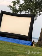 img 1 attached to 22-Foot Inflatable Outdoor And Indoor Movie Projector Screen With Blower - Front And Rear Projection, Mega Blow Up Screen For Parties, Quick And Easy Setup review by Mark Hobbs