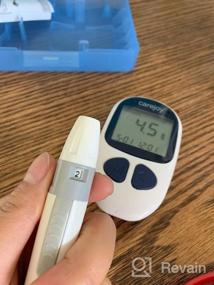 img 5 attached to Комплект цифрового глюкометра Denshine: точно контролируйте уровень глюкозы в крови с помощью 50 бесплатных тест-полосок и ланцетов