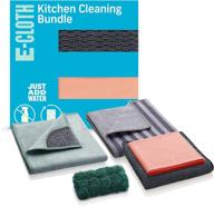 🧺 e-cloth 5 piece kitchen bundle: premium microfiber cleaning cloth and supplies set for effective cleaning of granite, marble, kitchen, sink, dish and stainless steel pot & pans - guaranteed to last for 100 washes! logo