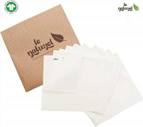 img 1 attached to Organic Cotton Handkerchief Hankie Natural Men's Accessories