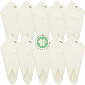 img 4 attached to Organic Cotton Handkerchief Hankie Natural Men's Accessories