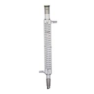 laboy glass graham condenser coiled with 24/40 joints 300mm in jacket length apparatus inland revenue condenser lab glassware with10 mm glass hose connections logo