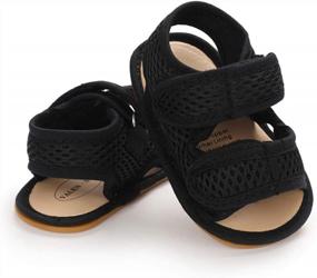 img 1 attached to Soft Sole Summer Sandals For Infants: Non-Slip First Walker Shoes For Boys And Girls (0-18 Months)