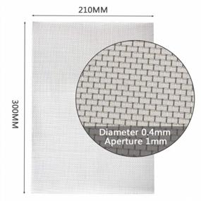 img 3 attached to High-Quality REMOPEST Stainless Steel Air Vent Mesh With 1Mm Aperture And 0.4Mm Wire Diameter, Heat-Resistant Screen Mesh, Set Of 3 Sheets (12X8 Inches)