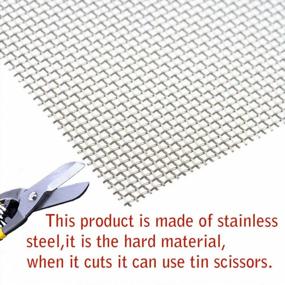 img 1 attached to High-Quality REMOPEST Stainless Steel Air Vent Mesh With 1Mm Aperture And 0.4Mm Wire Diameter, Heat-Resistant Screen Mesh, Set Of 3 Sheets (12X8 Inches)