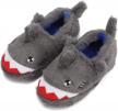 comfortable and cute cartoon slippers for kids: seannel plush memory foam slip-ons for boys and girls logo