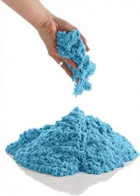 img 4 attached to 2 Pound Refill Pack Of CoolSand Moldable Indoor Play Sand - Blue Resealable Bag