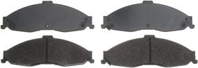 img 1 attached to 🔘 ACDelco 14D749CH Advantage Front Ceramic Disc Brake Pad Set - Premium Performance and Durability Guaranteed