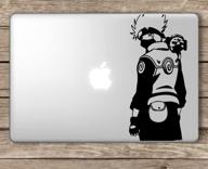 🐕 hatake kakashi and pakkun naruto - macbook laptop vinyl sticker decal, die cut decal for windows, cars, trucks, tool boxes, laptops - ideal for hard, smooth surfaces логотип