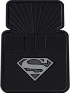 🚗 silver superman universal fit car truck suv front floor mats pair by plasticolor 001337r05 логотип