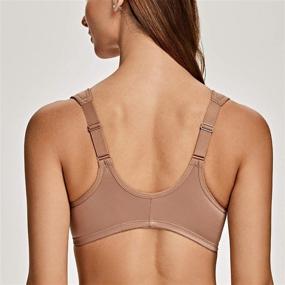 img 3 attached to Comfort Meets Style: MELENECA Plus Size Front Closure Bras With Unlined Lace Cups And Cushioned Straps