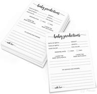 321done baby predictions and advice cards for baby shower games &amp logo