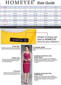 img 1 attached to 👗 HOMEYEE Stylish Patchwork Sleeveless Women's Business Dress Collection